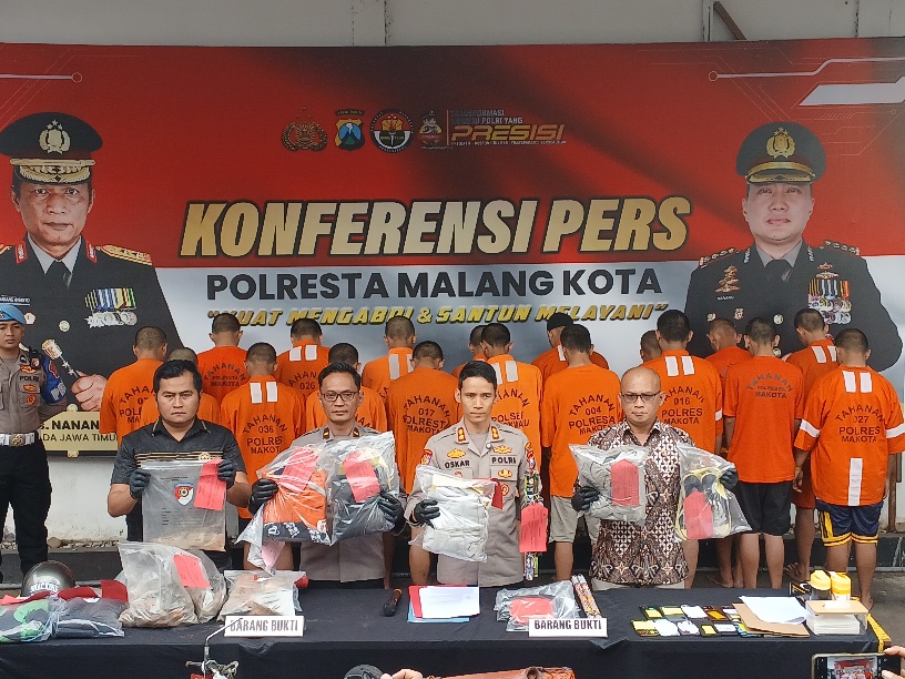 Polisi Tetapkan 18 Orang Terlibat Demo Anarkis di Kota Malang Jadi Tersangka