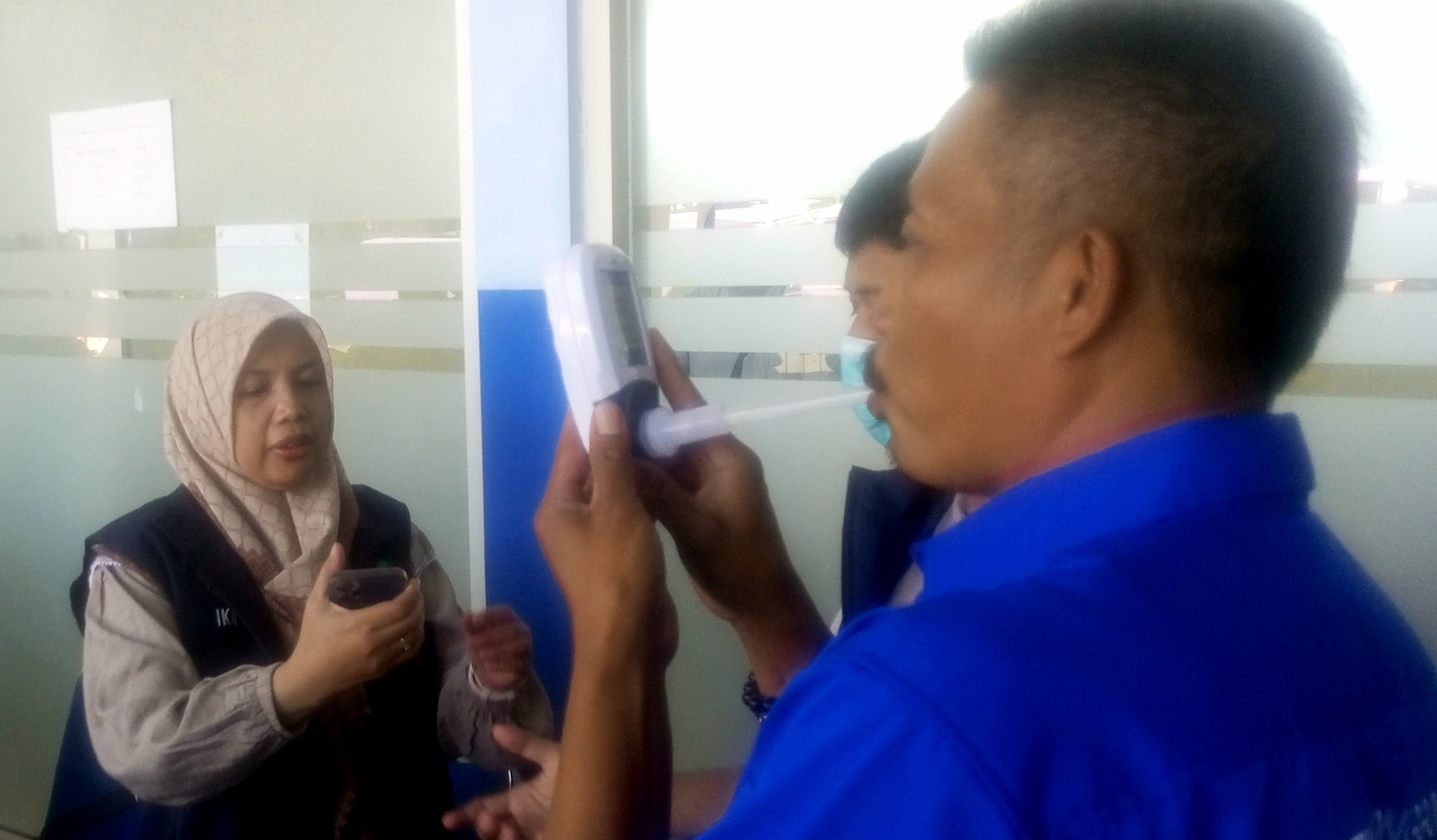Puluhan Sopir Dinyatakan Zona Merah dengan Kadar CO Tinggi