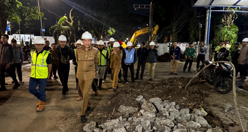 Progres Masih 14 Persen, Wali Kota Malang Cek Langsung Proyek Drainase Jalan Soehat