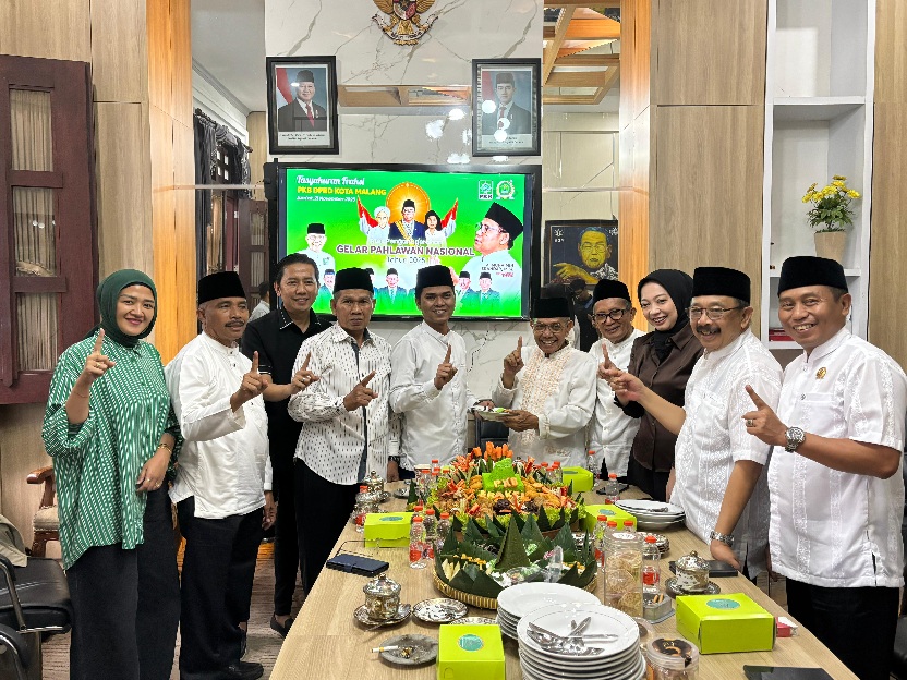 Fraksi PKB Kota Malang Tasyakuran Tiga Tokoh Peraih Gelar Pahlawan Nasional