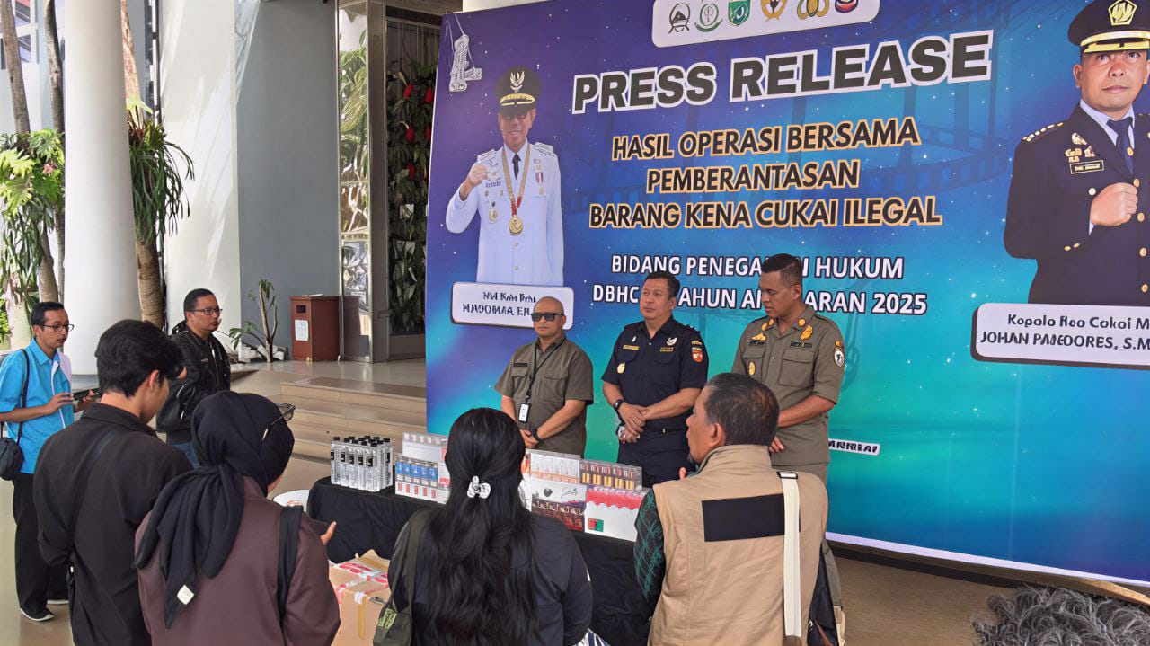 Cegah Kerugian Negara, Aparat Gabungan Tindak 94 Ribu Batang Rokok dan 30 Botol Miras Ilegal Senilai Rp143 Juta