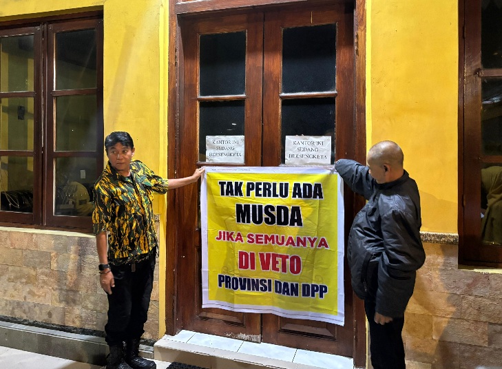 Konflik Internal Pasca-Musda, Kantor Golkar Kota Malang Disegel Kader