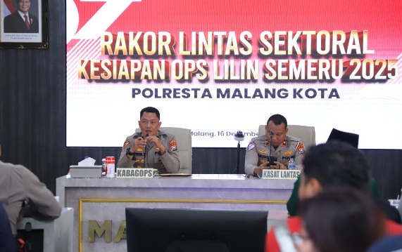 Polresta Malang Kota Gelar Rakor Siapkan Pengamanan Jelang Natal dan Tahun Baru 2026