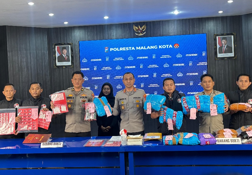 Selama Januari 2026 Polresta Malang Kota Ungkap 31 Kasus Narkotika, Barang Bukti 15 Kg Ganja